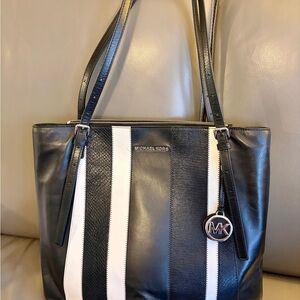 Michael Kors Black and White Tote